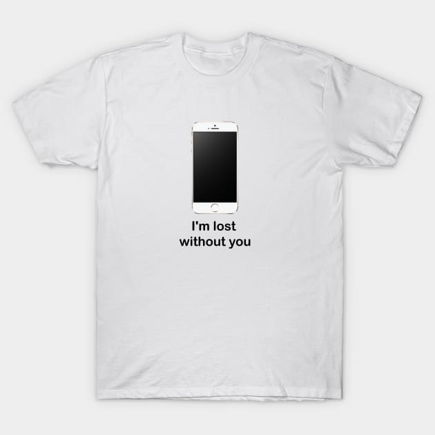 mobile T-Shirt by ART&LINES